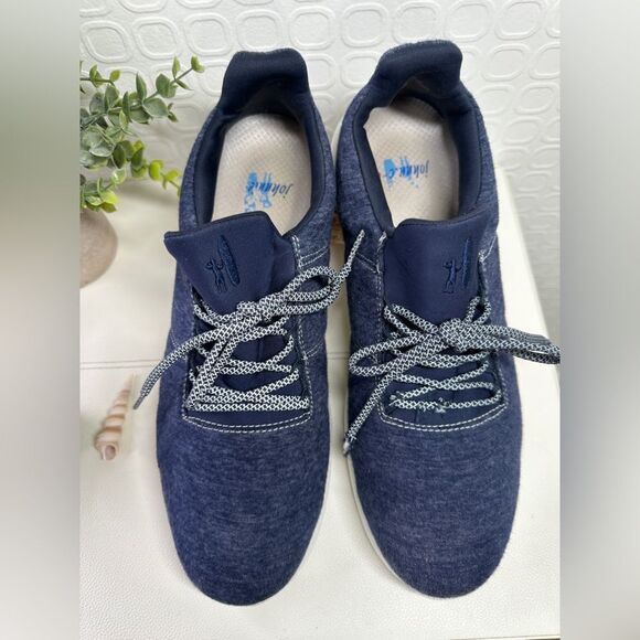 Johnnie O Sneakformance Shoes Men's 12M Blue White Comfort Athletic Surf Sneaker - Picture 2 of 9